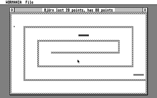 Wormania atari screenshot
